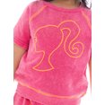 thumbnail image 2 of Barbie Toddler Girl Embroidered Graphic Top and Ruffle Shorts Set, 2-Piece, Sizes 12M-5T, 2 of 14