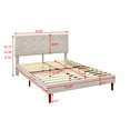 thumbnail image 4 of BSHTI Full-Size Bed Frame, Noise-Free Design & Underbed Storage Heavy Duty Bed Frames with Headboard,Beige, 4 of 11