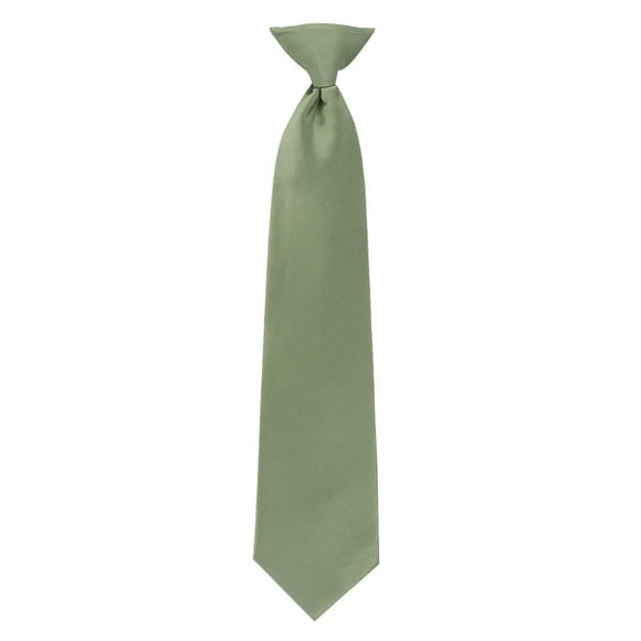 Corbata con clip para niño Umo Lorenzo Sage, preanudada