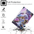 thumbnail image 2 of Allytech Case for Lenovo Tab P11 11" 2020(Model TB-J606F/TB-J606X), Flip Folio PU Leather Multi-Angle Viewing Stand Auto Sleep Wake Wallet Case with Pen Slot for Lenovo Tab P11 J606F, Colorful Cat, 2 of 6