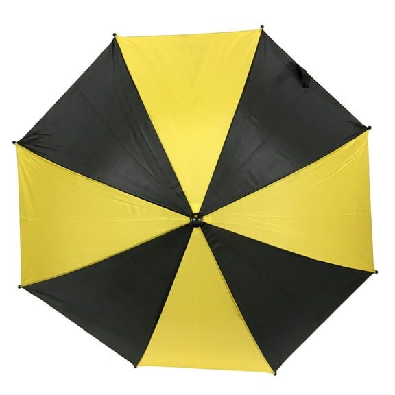 Mardi Gras Spot Yellow and Black Umbrella 19.5" (Each)