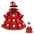 thumbnail image 6 of OJSFQUFP Christmas Tree Porch Goose Outfits,Goose Statue Xmas Tree Outfit,Christmas Garden Goose Clothes Dress and Hat for 23" High Statue Xmas Holiday Patio Yard Decor, 6 of 7