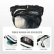 thumbnail image 5 of Fotbe Red Black Ink Style Bald Eagle Cangurera Cuadrada con Estampado de Doble Capa, Bolsa de Cintura Ajustable Mini para Hombres y Mujeres, 5 of 9