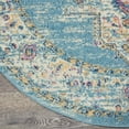 thumbnail image 6 of Nourison Passion Bohemian Light Blue 4' x ROUND Area Rug, (4 Round), 6 of 8