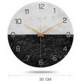 thumbnail image 3 of Reloj de pared silencioso retro de 12 pulgadas con diseño moderno de metal, decoración que no hace tictac para el hogar y la oficina, 3 of 5