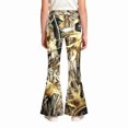 thumbnail image 5 of Grblisyd Camo Pants for Girls Flare High Elastic Waist Dress Trousers Fashion Maple Leaf Print Uniform Pants With Button, 5 of 6