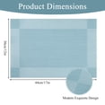 thumbnail image 5 of Vaukki Placemats Set of 6, PVC Woven Table Mats, Heat Resistant Non Slip Washable Placemats for Dining Table, Blue, 5 of 8