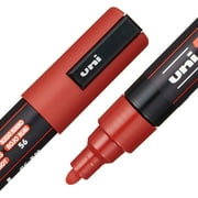 Uni POSCA PC-5M Warm Tone Water-Based Markers, Reversible Medium Tip (1.8-2.5mm), Warm Tone Ink Colors, 8 Count