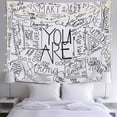 thumbnail image 1 of Black & White Large Wall Paper Decor For Dorm Bedroom Living Room, 1 of 4