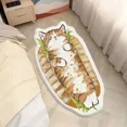 thumbnail image 1 of Cartoon Bedside Rug Cat Floor Mat Fluffy Cat Mats Irregular Carpet for Living Room Shaggy Area Rugs Thicken Doormat Cute Decor, 1 of 7
