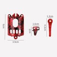 thumbnail image 4 of Piezas de cortadora de cabello Colcomx Modificadas por Bricolaje 3pcs Set Rojo Cáscara del caso de la cortadora de pelo, 4 of 4