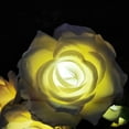 thumbnail image 6 of 2Pcs Upgraded LED Solar Lights Outdoor Waterproof with 5 Roses, Soft Light, Charging in The Daytime and Light Up at Night for Patio Pathway Courtyard Garden Lawn (White), 6 of 6