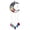 Multicolor, variant on Natural Crushed Stone Sun Catcher Pendant, Balcony Decorative Hanging Ornament, Multicolor