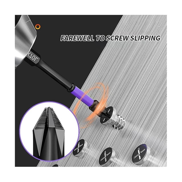 PH2 Destornillador de cabeza de lote magnético con cruces, broca de impacto, tornillo de 90 mm, destornillador no eléctrico, herramientas eléctricas