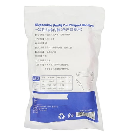

Disposable Maternity Underwear Disposable Maternity Panties 4 Pcs Disposable Breathable Cotton Maternity Underwear Elastic Pregnancy Panties