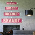 thumbnail image 2 of BRANDI Vintage Plastic Street Sign Childrens Name Room Sign | Indoor/Outdoor |  24" Wide, 2 of 4