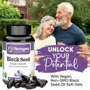 Herboganic Black Seed Wellness Pack Featuring Black Seed Oil Capsules (60 softgels), Black Seed Living Bitters 16 oz and Black Seed herbal Tea (20 Tea Bags) | Natural and Pure Ingredients