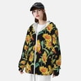 thumbnail image 5 of Daiia Sunflowers And Bird UPF 50+ Sun Protection Hoodie Jacket Lightweight Long Sleeve Sun Shirt for Women Men with Pocket Hiking Outdoor-XX-Large, 5 of 9