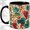 Black, variant on Grape Vine Accent Mug, 11oz Ceramic Coffee Cup for Garden Lovers