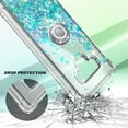 thumbnail image 3 of Nagebee Case for Samsung Galaxy Note 9 with Screen Protector (Soft Full Coverage), Sparkle Glitter Liquid Bling Diamond [Ring Holder & Wrist Strap] Women Girls Cute Case (Teal), 3 of 6