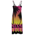 thumbnail image 5 of Miami vice - 80s Retro effect Sleeveless Dress luxury dresses Clothing Summer skirt Dress, 5 of 5