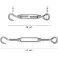 thumbnail image 2 of Adjustable Tension Stainless Steel Turnbuckle, Heavy Duty and Corrosion Resistant for Outdoor Projects, Sun Shade and Wire Rope Installation, Easy to Use (6 Pieces), 2 of 8