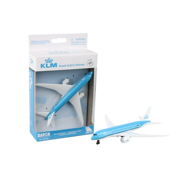Single Plane KLM Royal Dutch Airlines Die Cast Metal Toy Daron 27147
