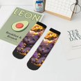 thumbnail image 7 of Pofeuu Sunshine Cute Cat Sunflower Print 30cm Socks, Adult Running Hiking Socks for Youth and Adult, 7 of 7