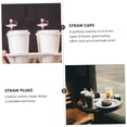 thumbnail image 2 of 2pcs Adorable Home All Reusable Proof Lovely Cup Tip Outdoor Heart Cover Anti- Seal Design Airtight Protector Straws Straw Protectors Tips Personalized Wing Plugs, 2 of 5