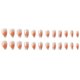 thumbnail image 2 of Heart-Shaped Blush Love Press On Nails - Medium Length, Full Cover Artificial Nails for Women and Girls, 2 of 5