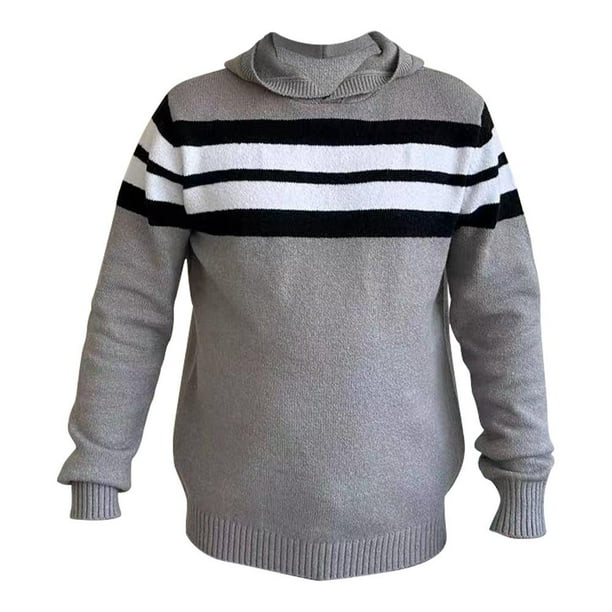 Suéter George Para Hombre, con Rayas y Capucha