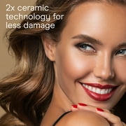Conair Double Ceramic Tapered Curling Wand, 1.25–.75, Creates Beachy Waves