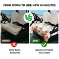 thumbnail image 4 of Golf Cart Seat Covers for 2 Seater,Red Poppy Microfiber Cart Seat Towel Blanket,Spring Farmhouse Country Flower Leaf Plant Absorbent Breathable Non Slip Bench Seats Protector for Golf Course 51"x31", 4 of 9
