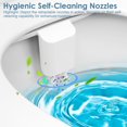 thumbnail image 3 of Tolilet Bidet Attachment Self-Cleaning Dual Nozzles, Ultra-Slim Toilet Seat Bidet for Frontal & Rear Wash, Adjustable Water Pressure, 3 of 8