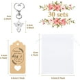 thumbnail image 2 of Naler 30 Pcs Angel Favor Keychains Bags Thank You Tags,Guest Return Gifts for Baby Shower,Bridal Shower,Party Favors,Transparent, 2 of 7