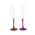 thumbnail image 4 of Three Star Import & Export GS7113 8.5 in. Flute Glass with Multicolor Stem Set, 6 Piece, 4 of 4