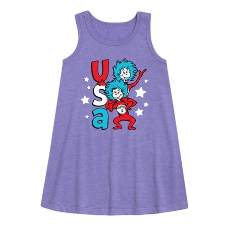 

Dr.Seuss - USA Things - Toddler and Youth Girls A-line Dress