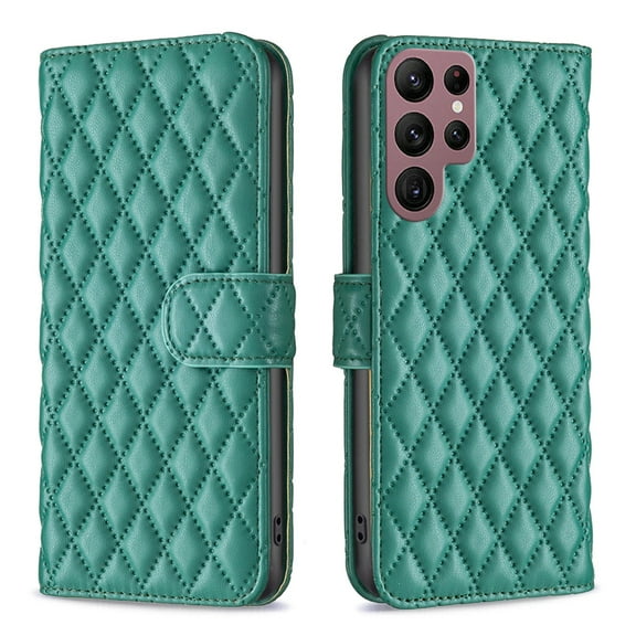 Case for Galaxy S25 Ultra Wallet Case, Premium PU Leather Flip Case with Card Holder Slots Kickstand Magnetic Closure Case for Samsung Galaxy S25 Ultra 6.9 inch 5G 2025, Green