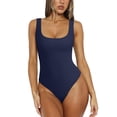 thumbnail image 1 of Body REORIA 2025 para mujer, cuello redondo, sin mangas, azul marino, 1 of 6