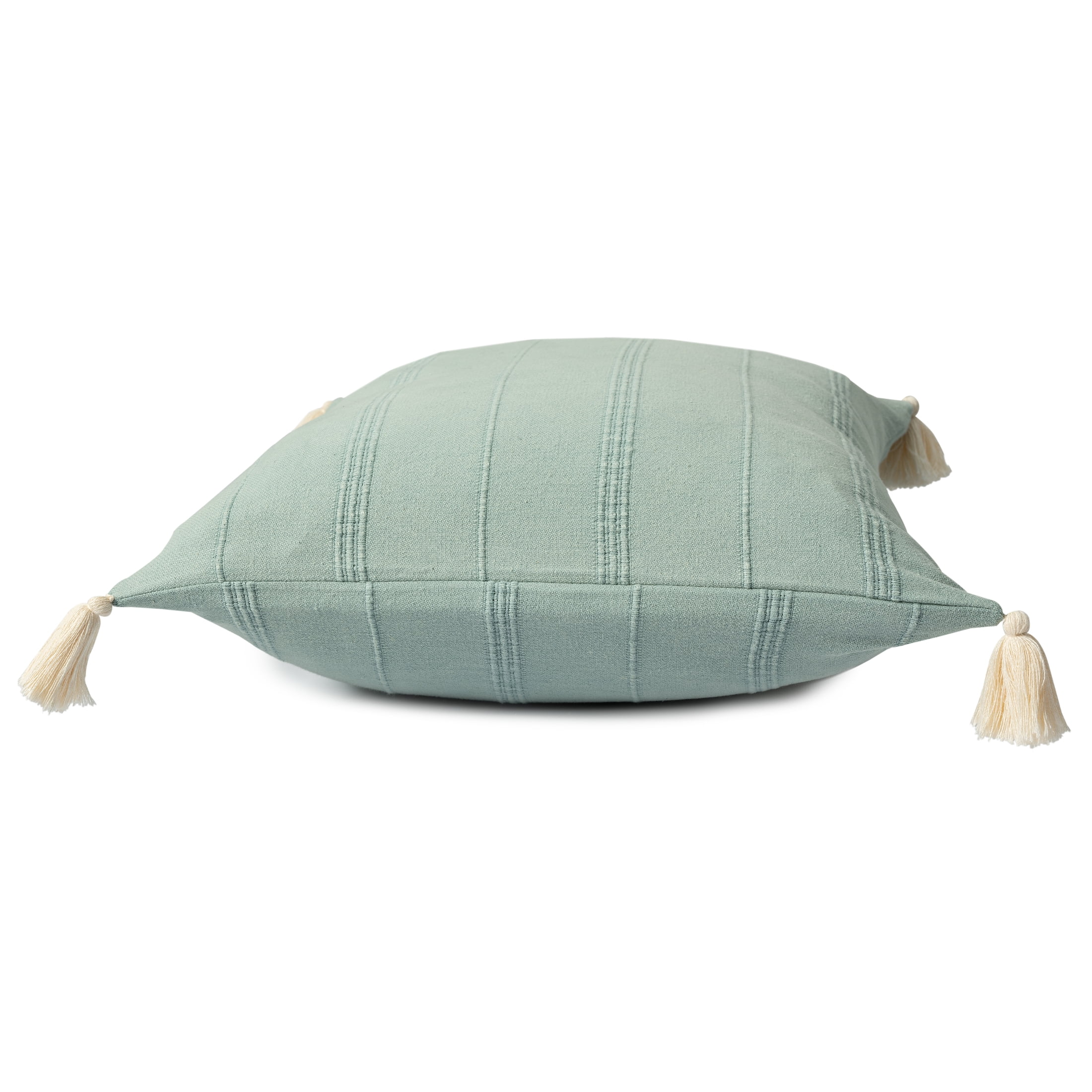 Ox Bay Sasha 18" x 18" Green Ultra-Soft Turkish Cotton Adult Decorative Throw Pillow