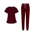 thumbnail image 3 of Nurse Workwear Nursing Uniform Top and Pants Scrub Set for Female, 3 of 8