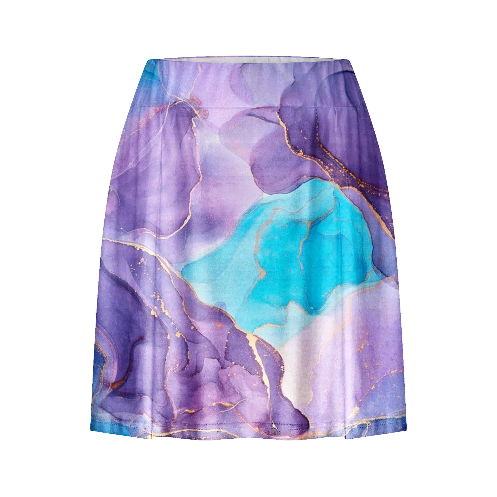 PNK graphic-print mini skort - Blue