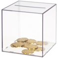 thumbnail image 1 of a refined and creative product description for your **Transparent Acrylic Piggy Bank**:\n\n \n\n### **Transparent Acrylic Piggy Bank – Small Daily Use, 1 of 2