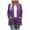 Purple, variant on Fiaer Long Cardigans Sweaters for Women Plus Size Long Sleeve Solid Color Lightweight Fashion Open Front Tops with Pockets White XL