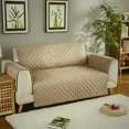 thumbnail image 1 of Tapis de Canapé Réversible Matelassé en Losange Imperméable Couleur Unie Housse de Protection pour Meubles Coussin de Canapé Antidérapant, 1 of 5