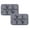 A/Dark Gray, variant on pieces of 6-hole Christmas cake mold kitchen baking supplies Christmas tree Christmas hat silicone cake mold Non stick Silicone Bakeware Xmas Themed Baking Forms Holiday Dessert Molds (GREY)