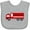 AC-Heather Grey, variant on Inktastic Fire Truck (Red) Boys or Girls Baby Bib