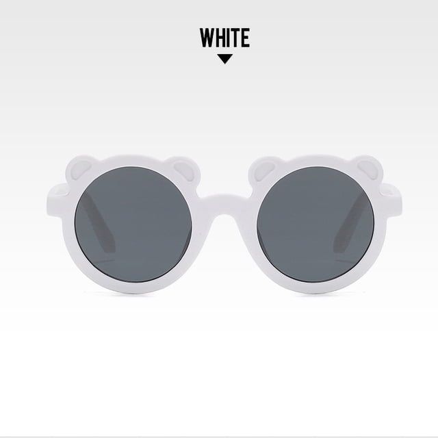 EGNMCR Lunettes d'Équitation Lunettes de Soleil pour Enfant Lunettes de Soleil pour Bébé Mignonnes avec Ours Lunettes de Soleil pour Enfant Lunettes Photo pour Enfant Spécifications Lunettes de Soleil pour Enfant