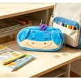thumbnail image 4 of Cute Cartoon Plush Animal Pencil Cases, Portable Zipper Organizer Pouch For Teens, Back‑To‑School & Office Stationery (donkey), 4 of 5