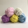 thumbnail image 5 of Troyarn Velvet Star (3- Skeins Pack) Silvery Glitter Chenille Baby Blanket Yarn Amigurumi Yarn for Crocheting and Knitting Super Bulky 3x100 gr (3x120 yds) (10425 - Orange, 3 Skein), 5 of 9